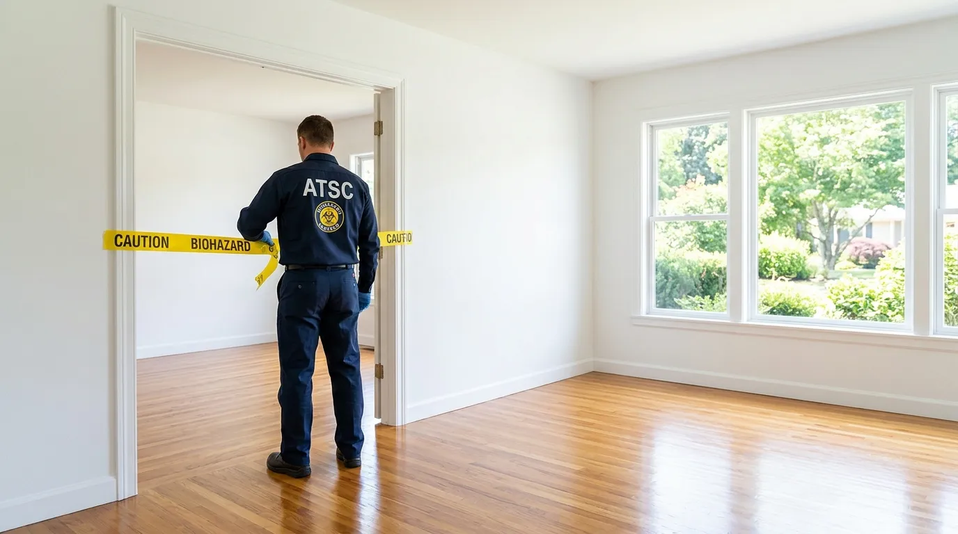 Certified biohazard cleanup crew performing Decomposition Cleanup in Longmont